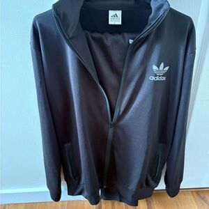 Adidas Classic Black Zip-Up Jacket